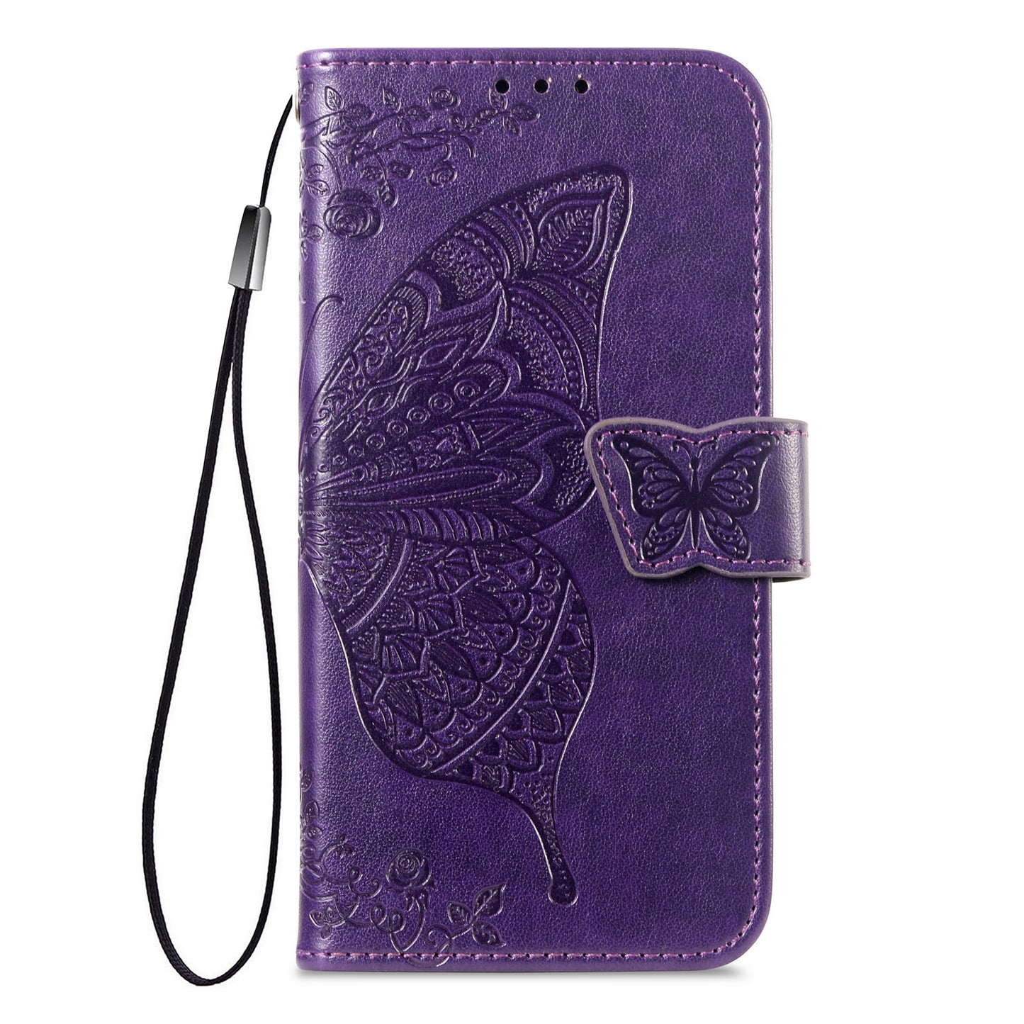Embossed Butterfly Wallet Flip Case for Google Pixel 8a