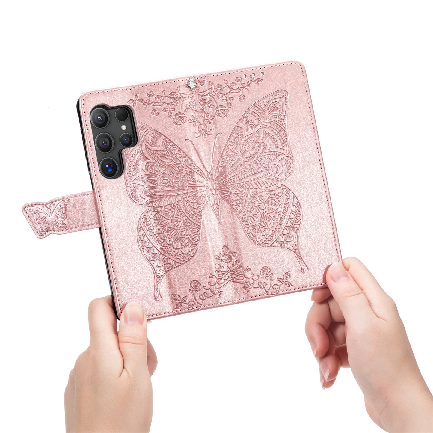 Embossed Butterfly Wallet Flip Case for iPhone 17 Pro